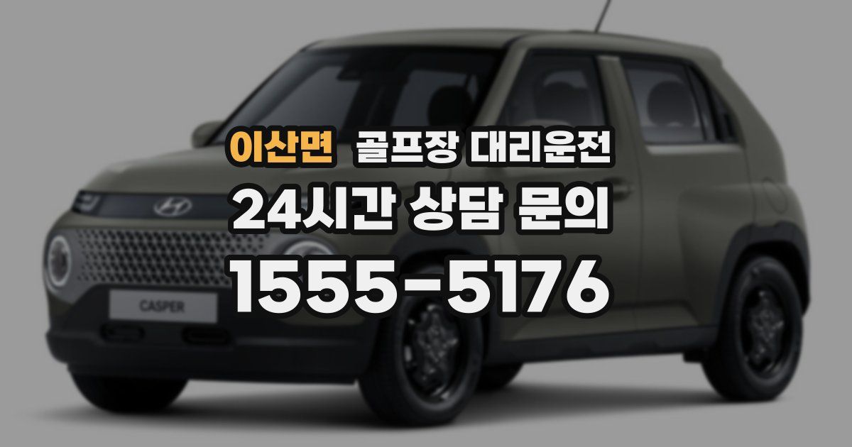 골프장 대리운전 서비스