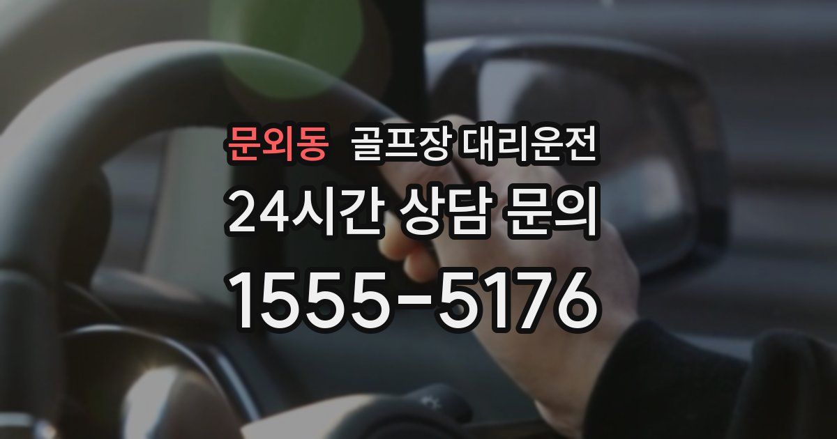 골프장 대리운전 서비스