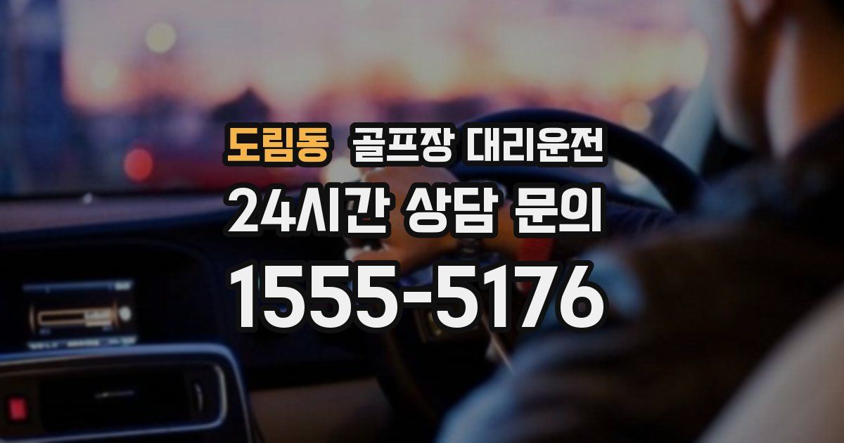 골프장 대리운전 서비스