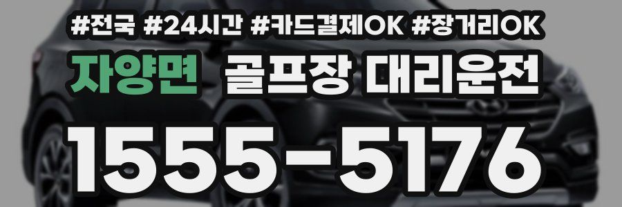 자양면 골프장 대리운전