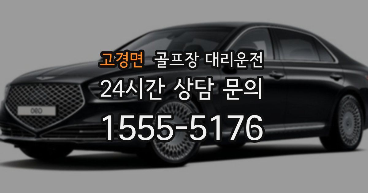 골프장 대리운전 서비스