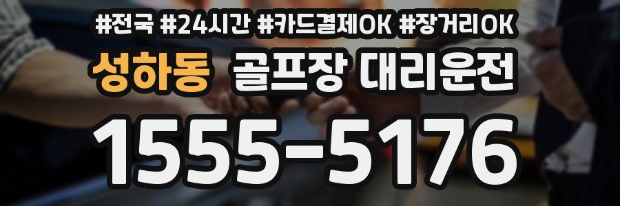 성하동 골프장 대리운전