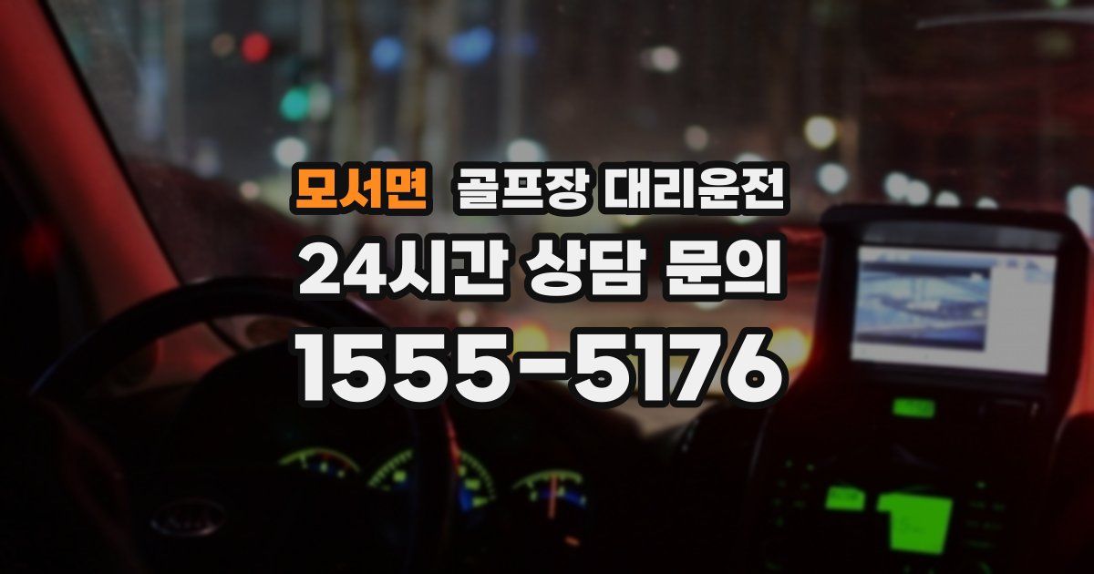 골프장 대리운전 서비스