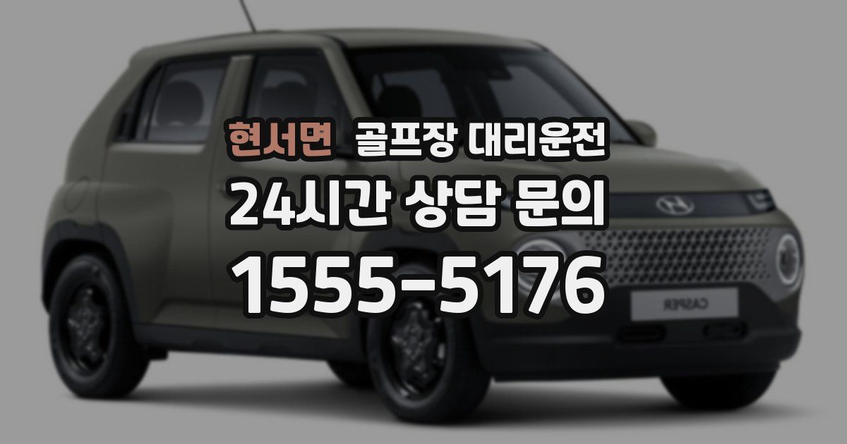 골프장 대리운전 서비스