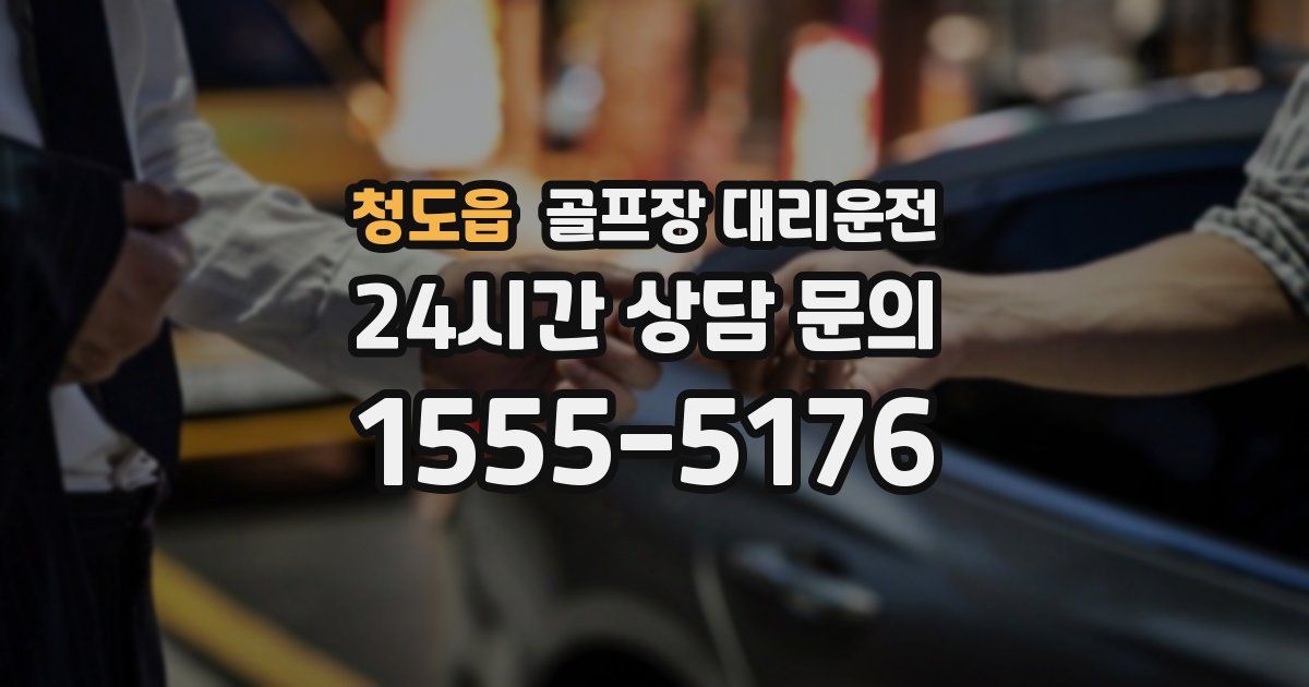 골프장 대리운전 서비스