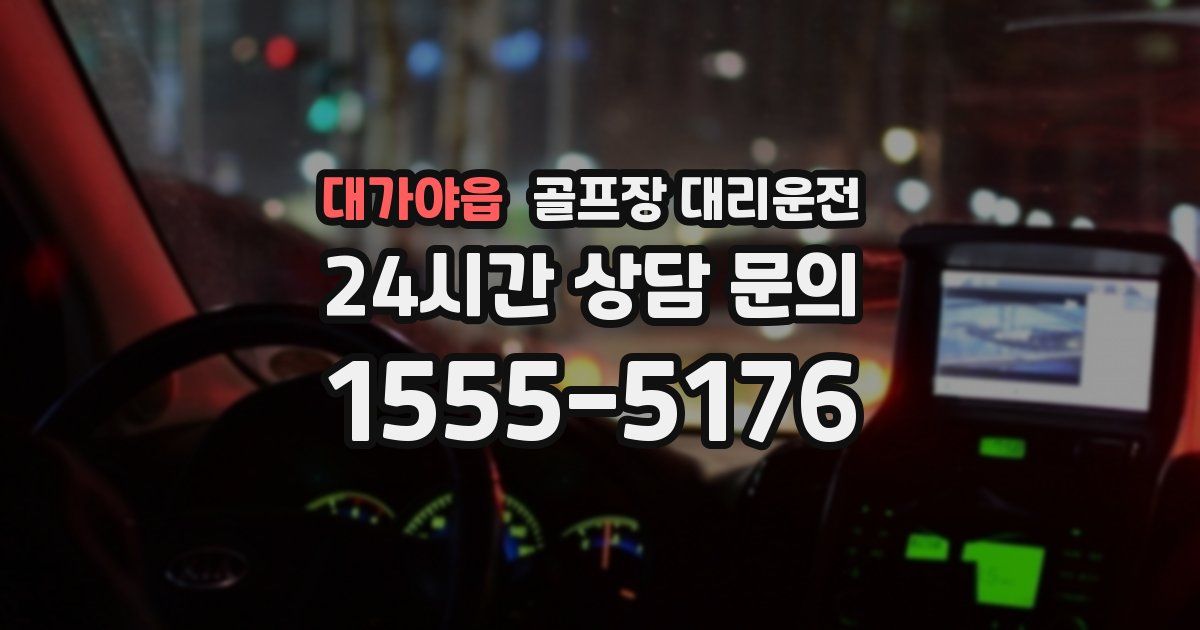 골프장 대리운전 서비스