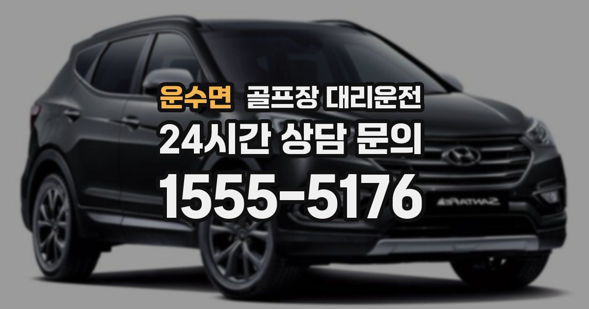 골프장 대리운전 서비스