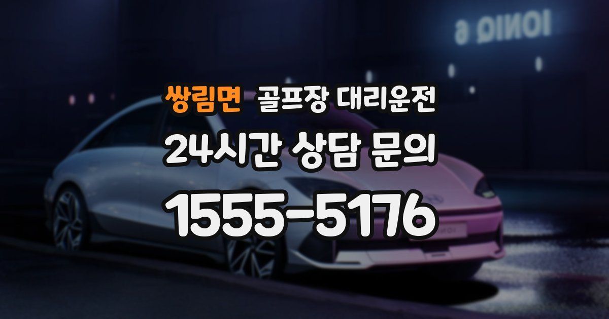 골프장 대리운전 서비스