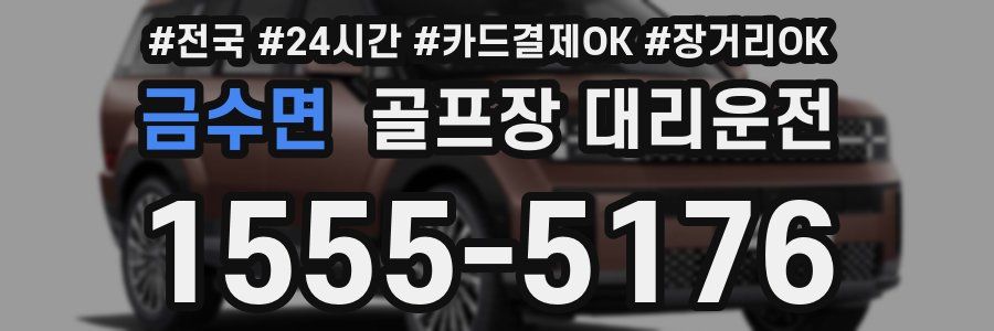 금수면 골프장 대리운전