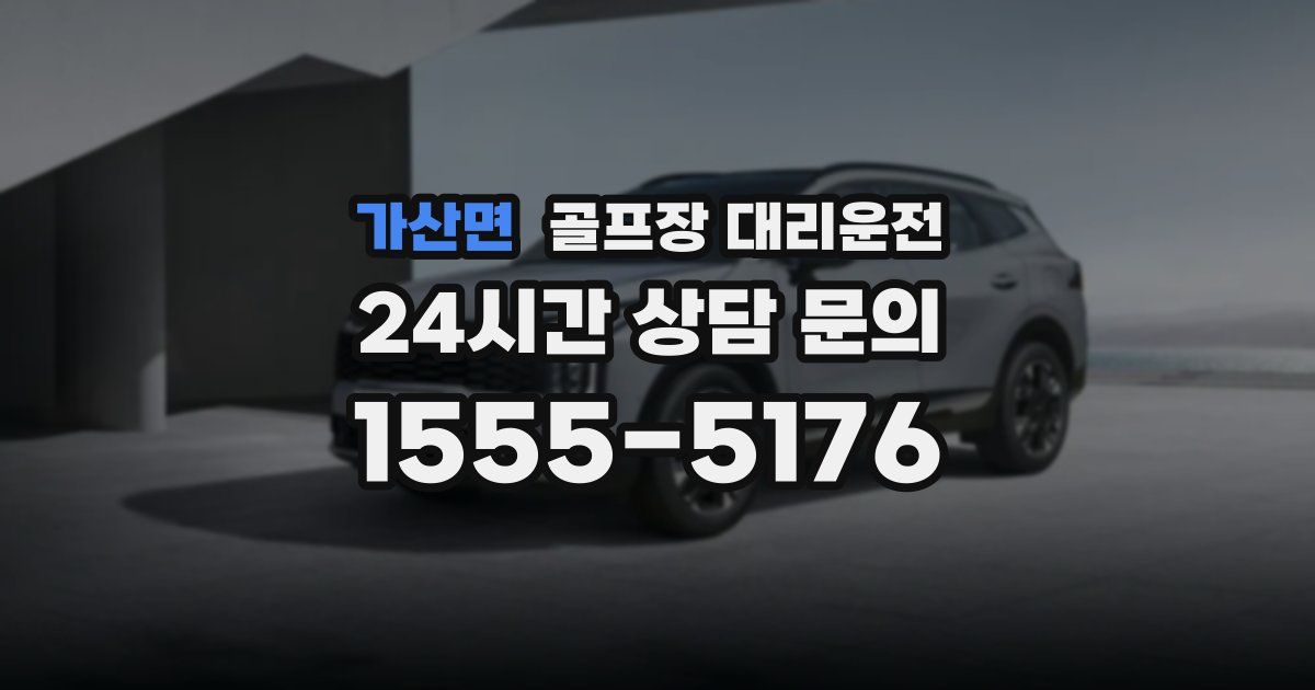 골프장 대리운전 서비스