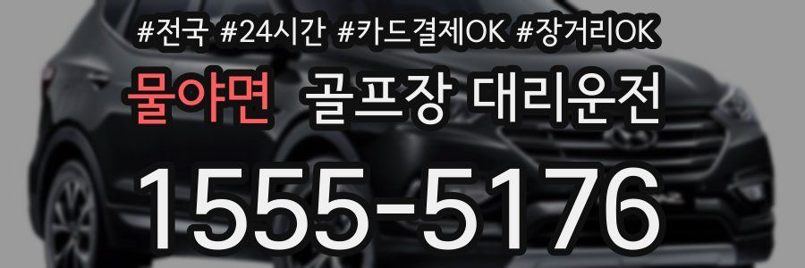 물야면 골프장 대리운전