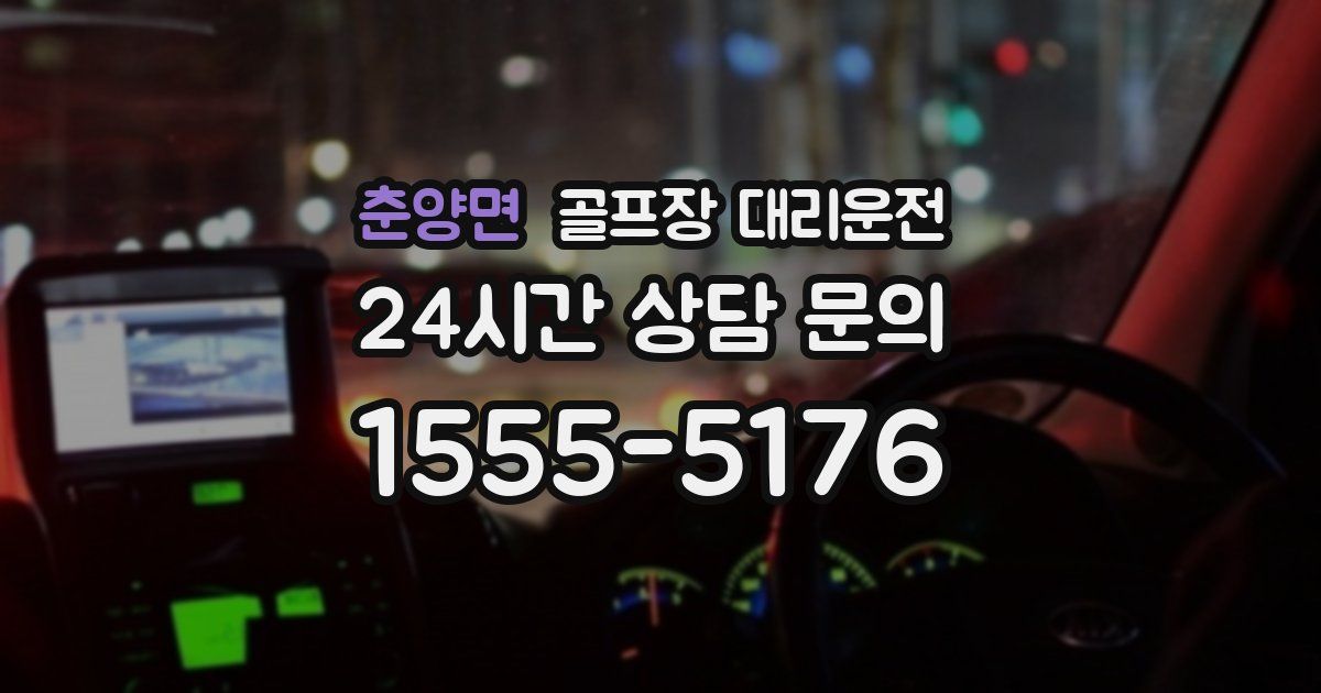 골프장 대리운전 서비스