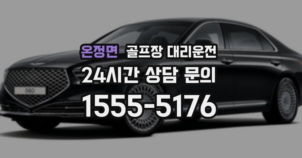 골프장 대리운전 서비스