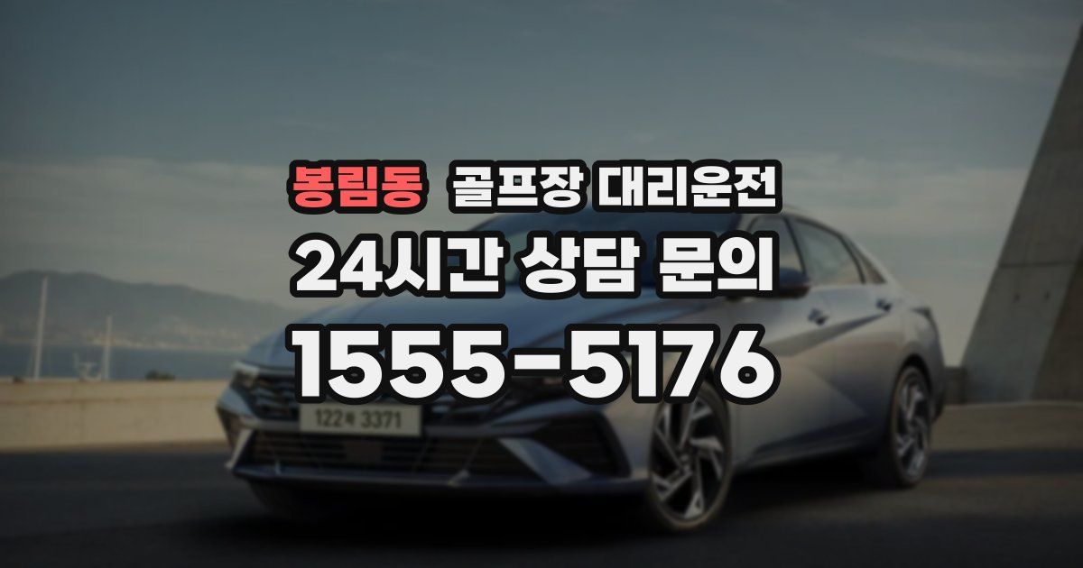 골프장 대리운전 서비스