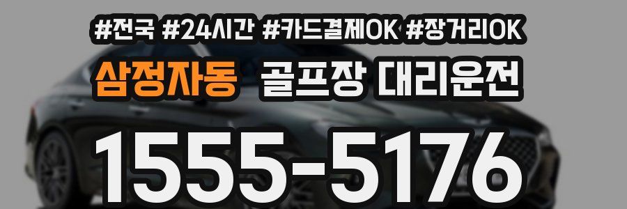 삼정자동 골프장 대리운전