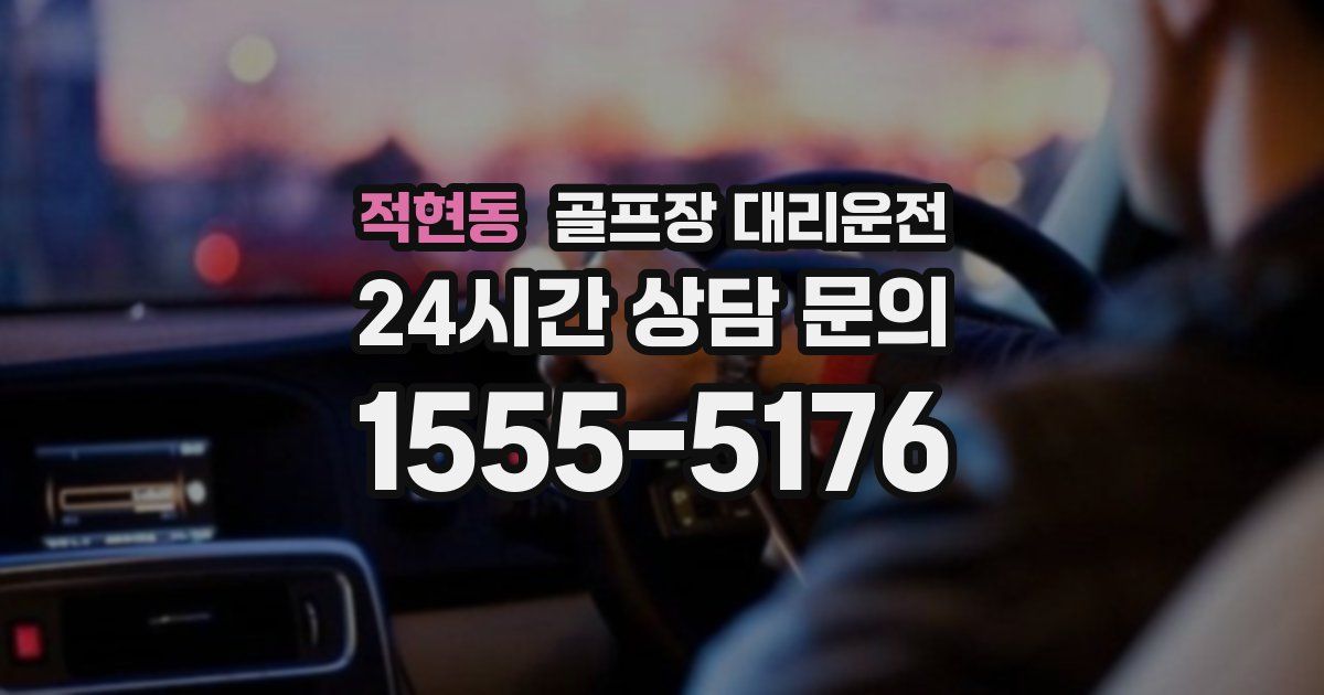골프장 대리운전 서비스