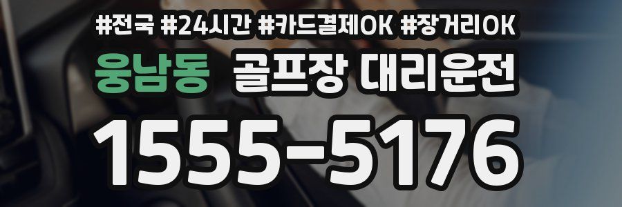 웅남동 골프장 대리운전