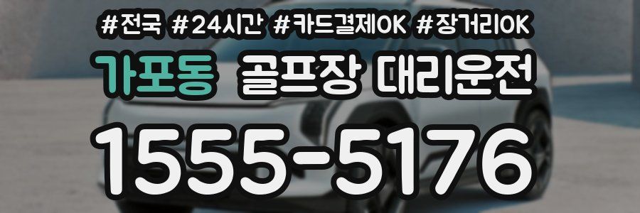 가포동 골프장 대리운전