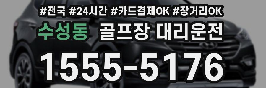 수성동 골프장 대리운전