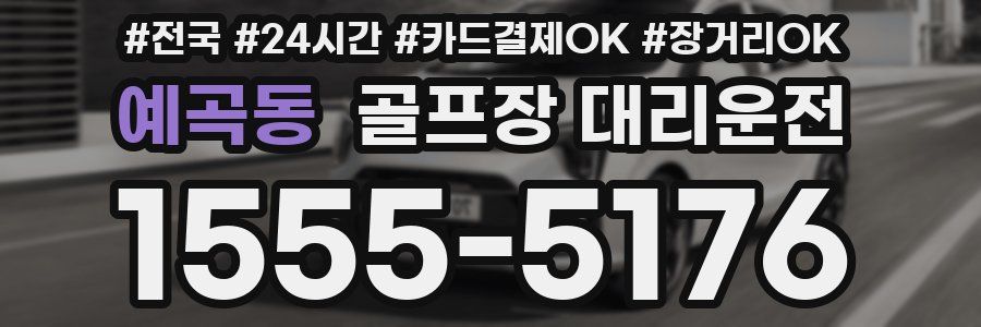 예곡동 골프장 대리운전