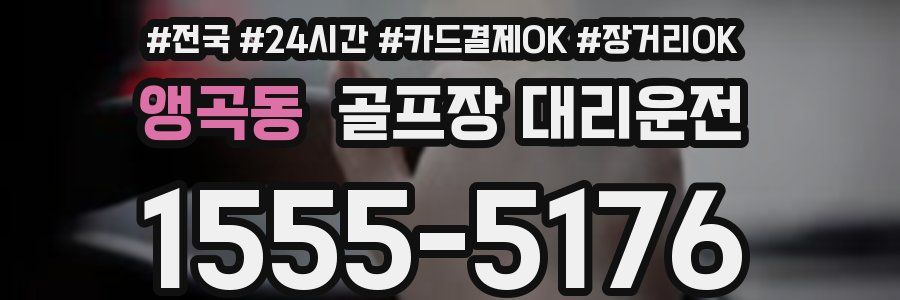 앵곡동 골프장 대리운전