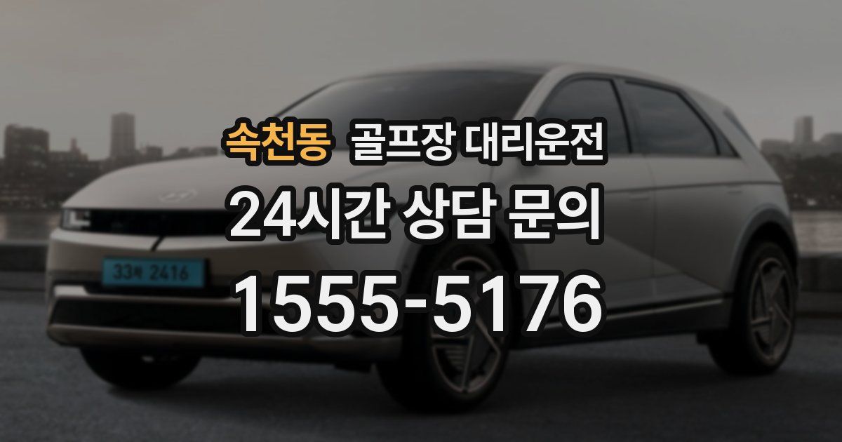 골프장 대리운전 서비스