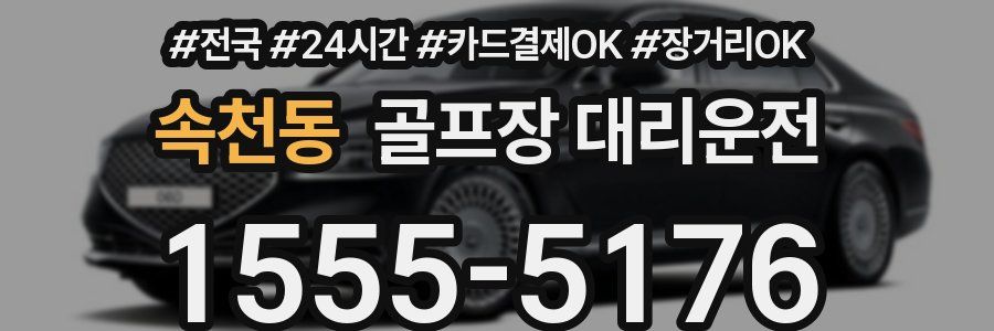 속천동 골프장 대리운전