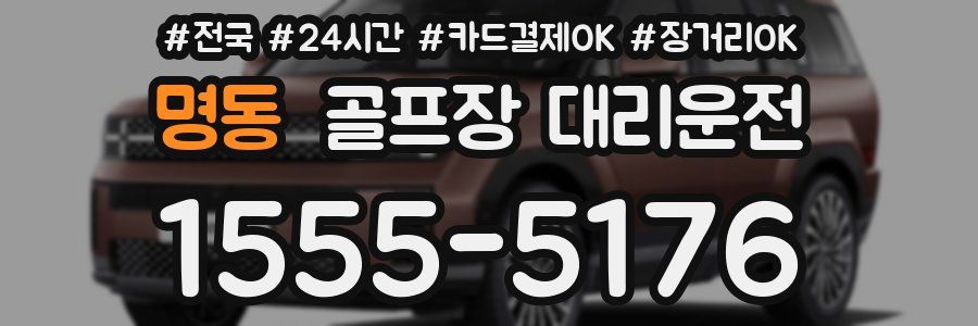 명동 골프장 대리운전