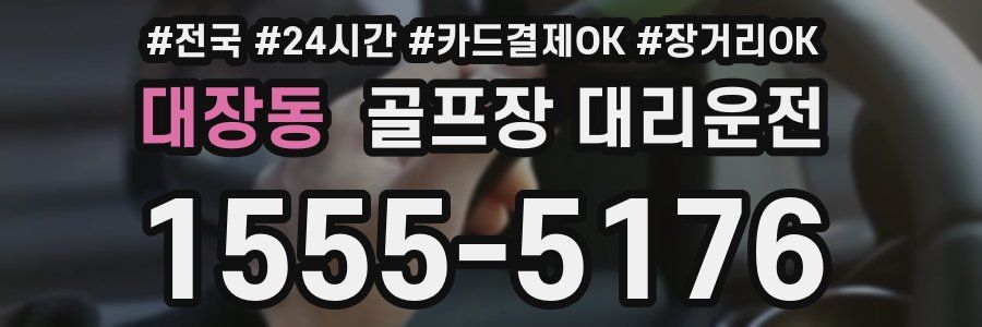 대장동 골프장 대리운전