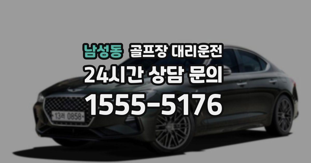 골프장 대리운전 서비스