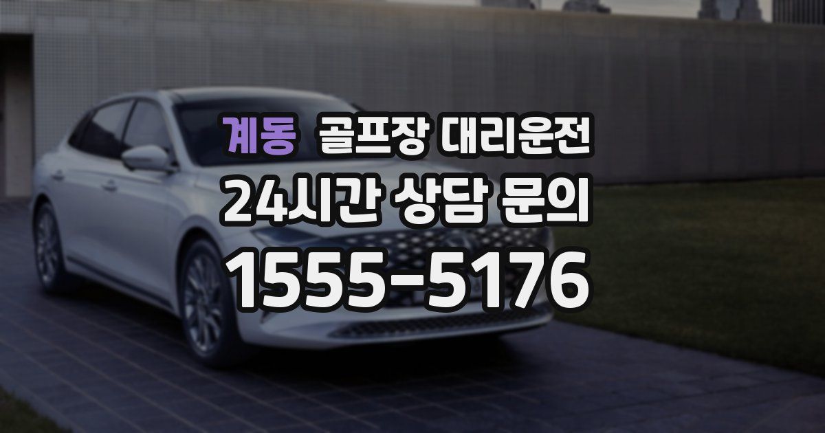 골프장 대리운전 서비스