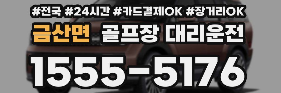 금산면 골프장 대리운전