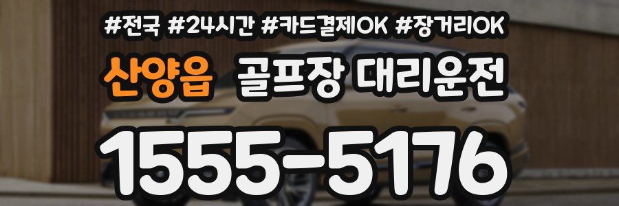 산양읍 골프장 대리운전