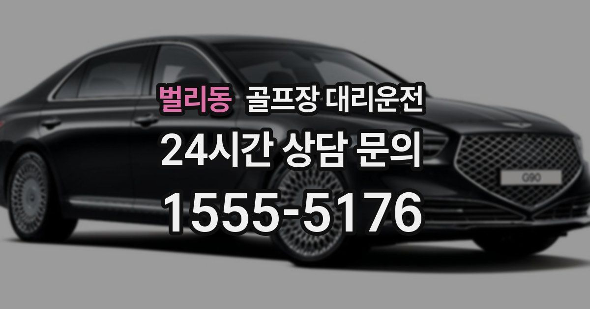 골프장 대리운전 서비스