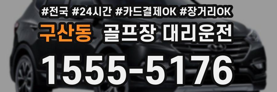구산동 골프장 대리운전