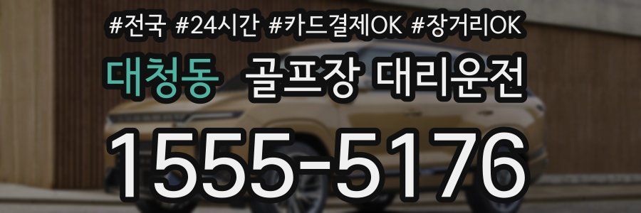 대청동 골프장 대리운전