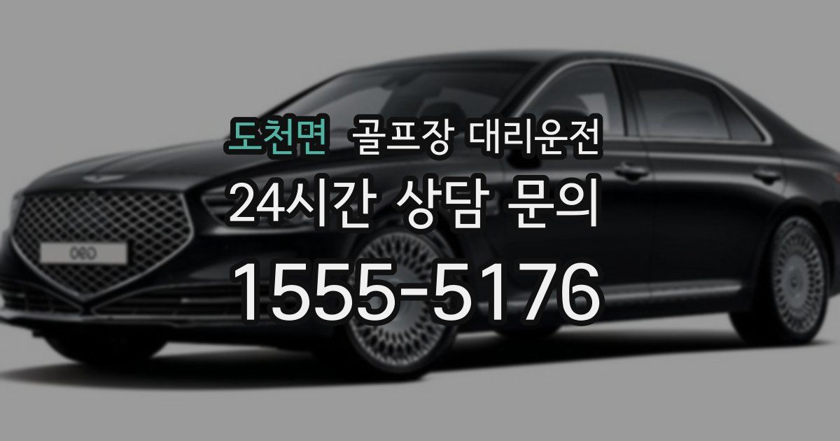 골프장 대리운전 서비스