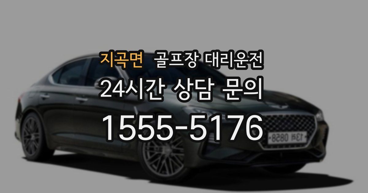 골프장 대리운전 서비스