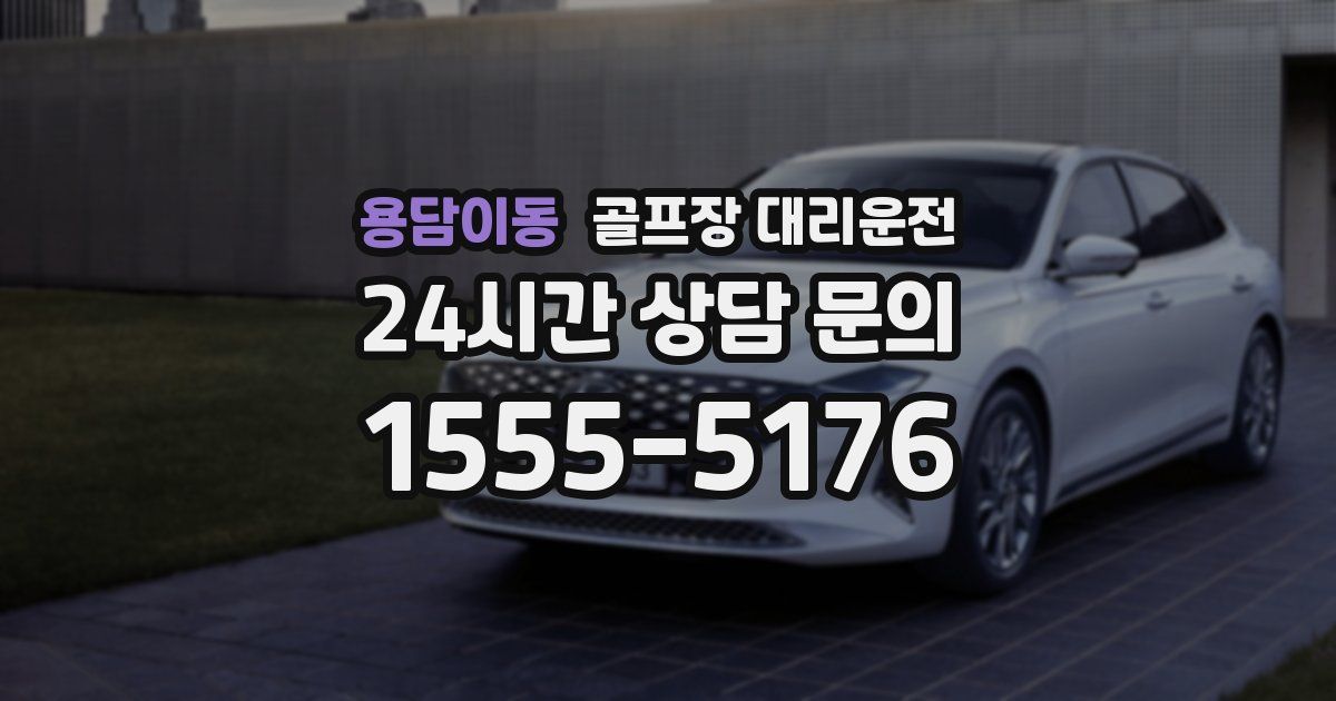 골프장 대리운전 서비스