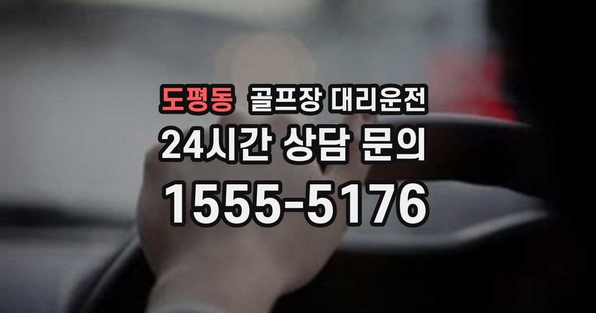 골프장 대리운전 서비스