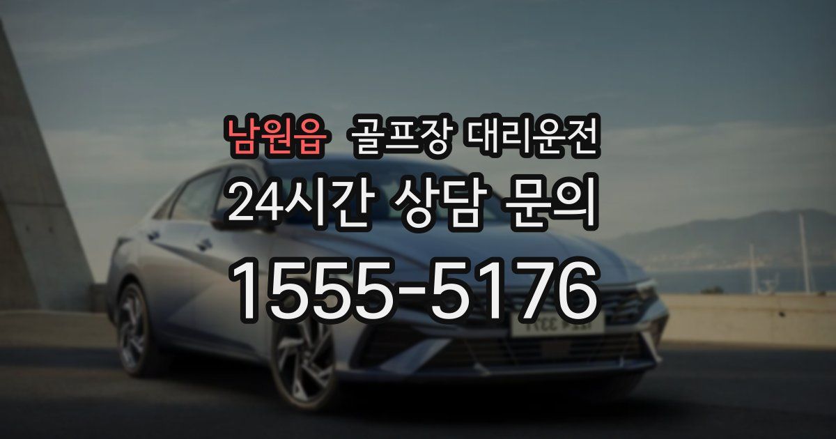 골프장 대리운전 서비스