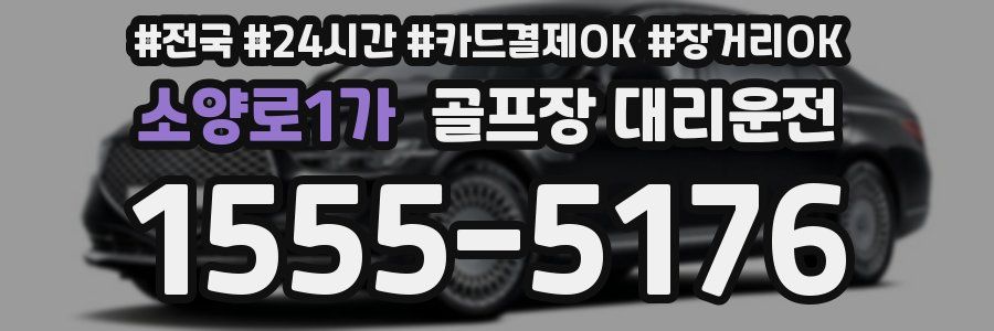 소양로1가 골프장 대리운전