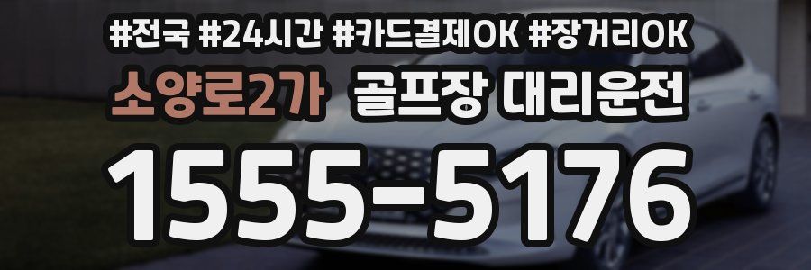 소양로2가 골프장 대리운전