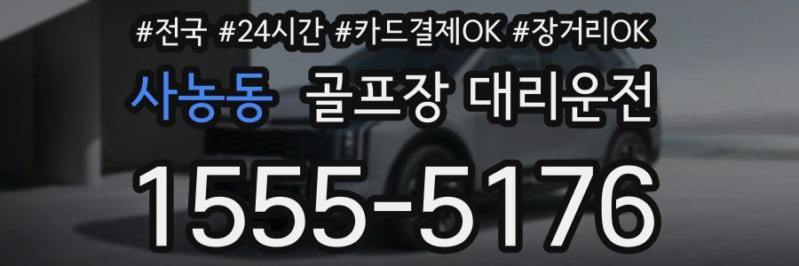 사농동 골프장 대리운전