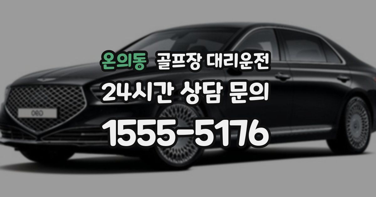 골프장 대리운전 서비스