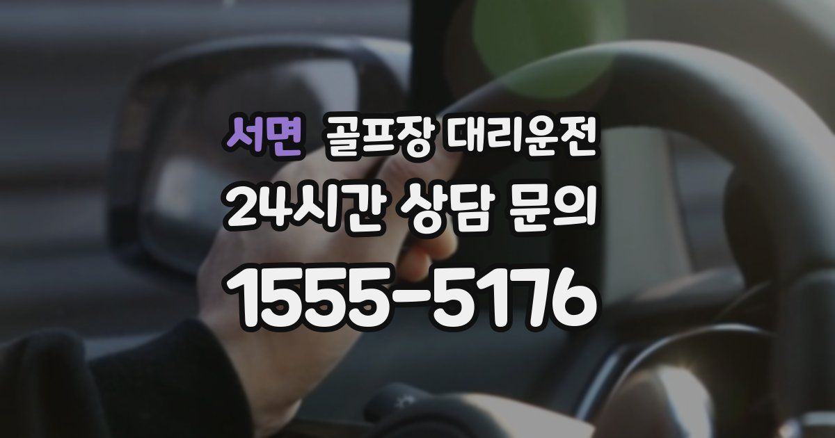 골프장 대리운전 서비스