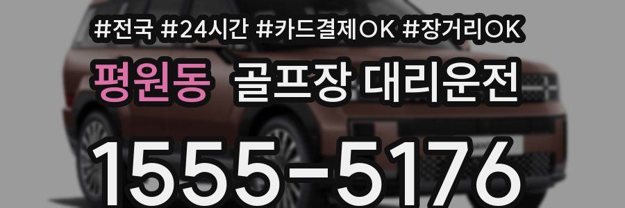 평원동 골프장 대리운전