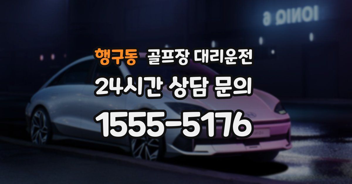 골프장 대리운전 서비스