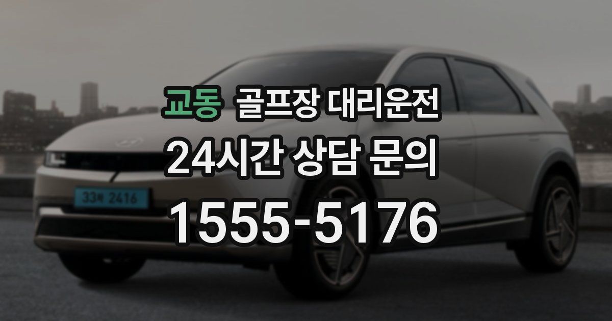 골프장 대리운전 서비스