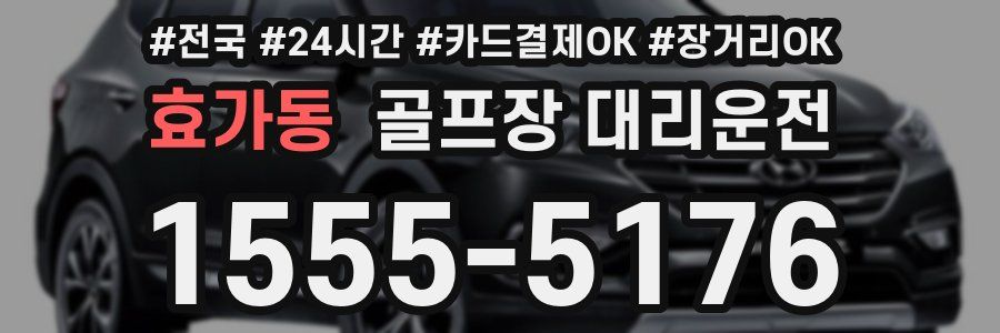 효가동 골프장 대리운전